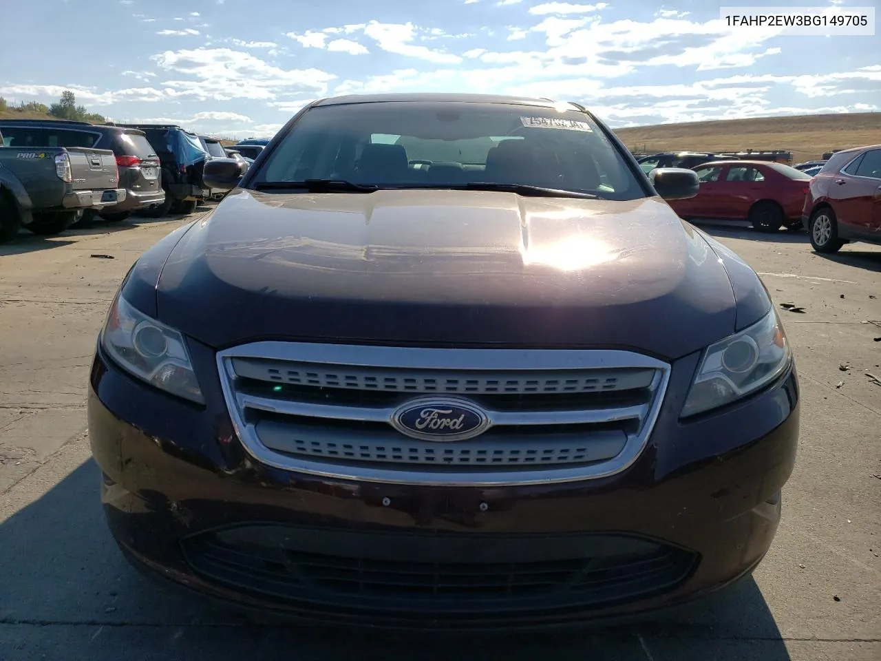 2011 Ford Taurus Sel VIN: 1FAHP2EW3BG149705 Lot: 75478384