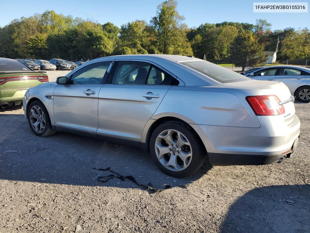 2011 Ford Taurus Sel VIN: 1FAHP2EW3BG105316 Lot: 75595024