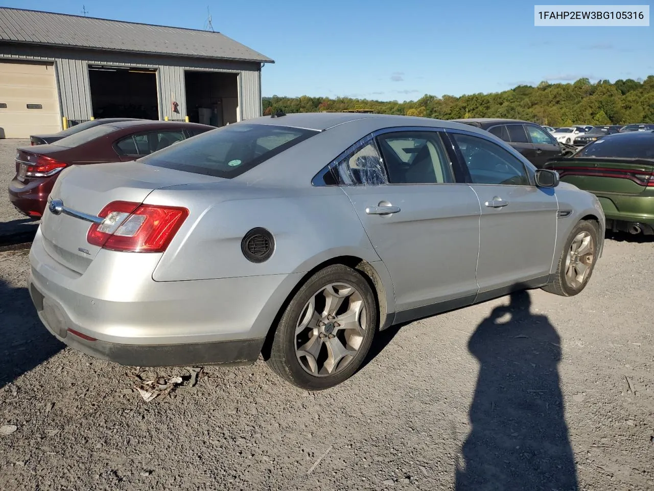 2011 Ford Taurus Sel VIN: 1FAHP2EW3BG105316 Lot: 75595024