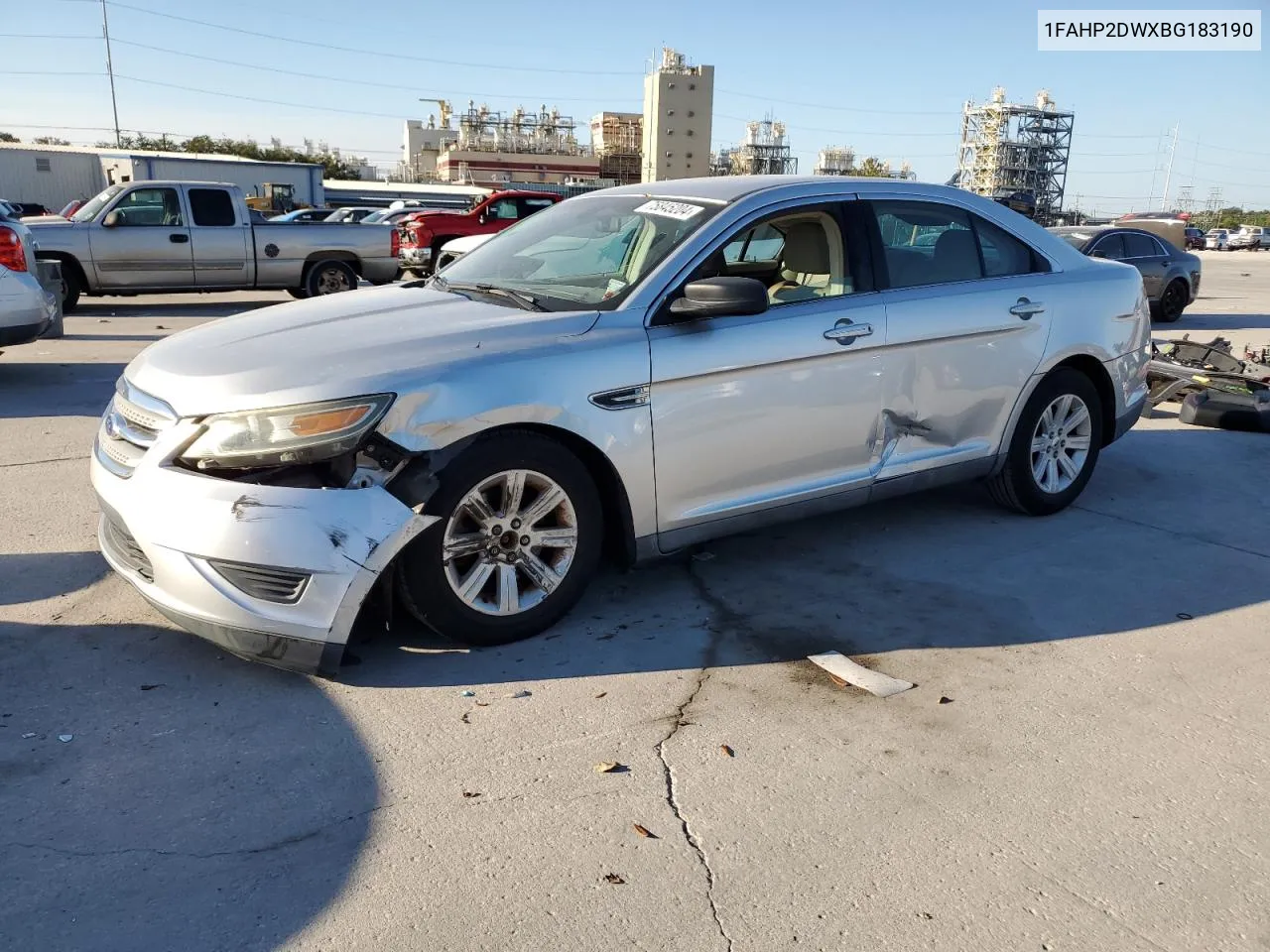 2011 Ford Taurus Se VIN: 1FAHP2DWXBG183190 Lot: 75845204