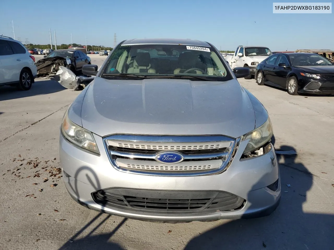 2011 Ford Taurus Se VIN: 1FAHP2DWXBG183190 Lot: 75845204