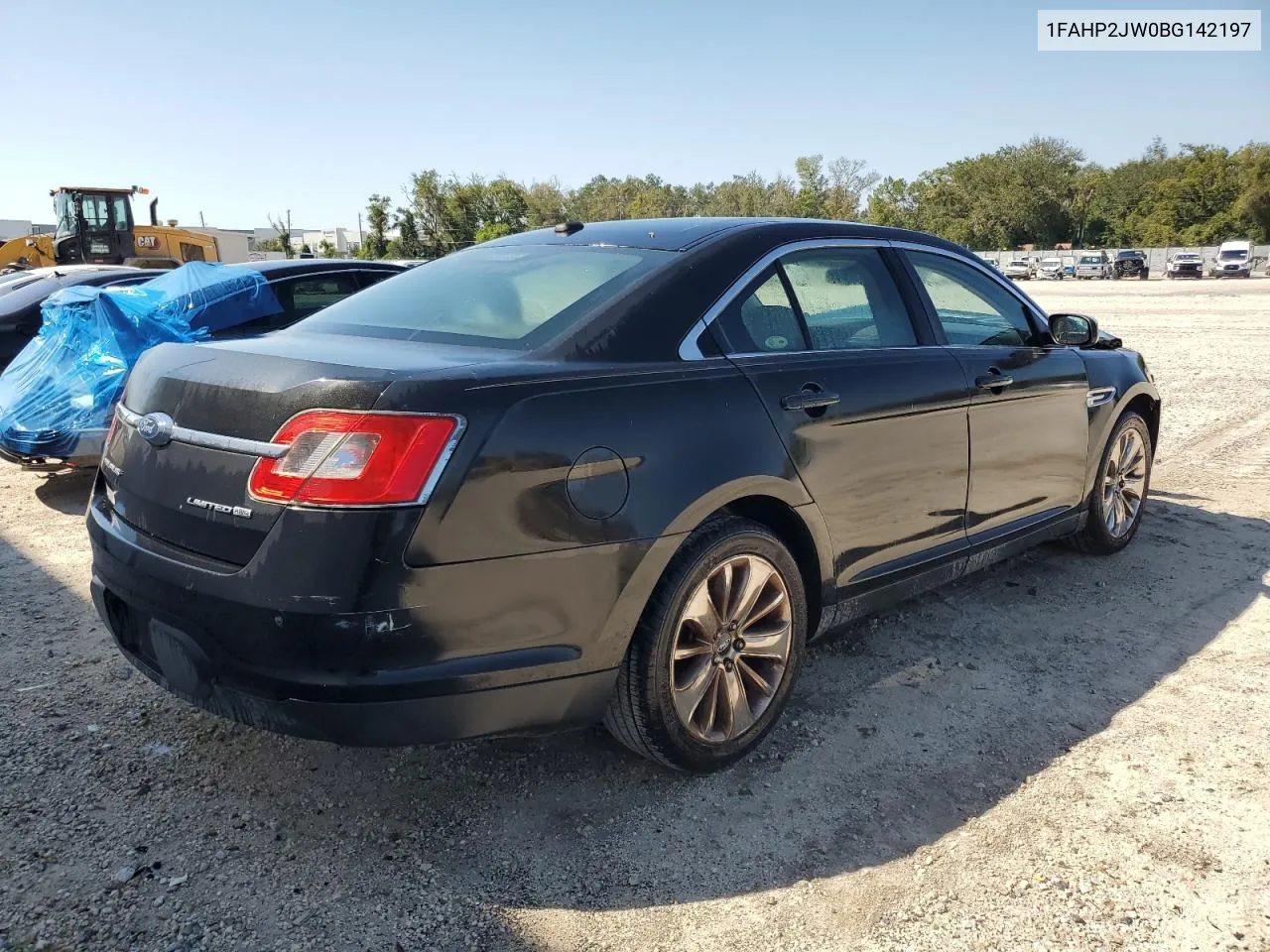 2011 Ford Taurus Limited VIN: 1FAHP2JW0BG142197 Lot: 76097474