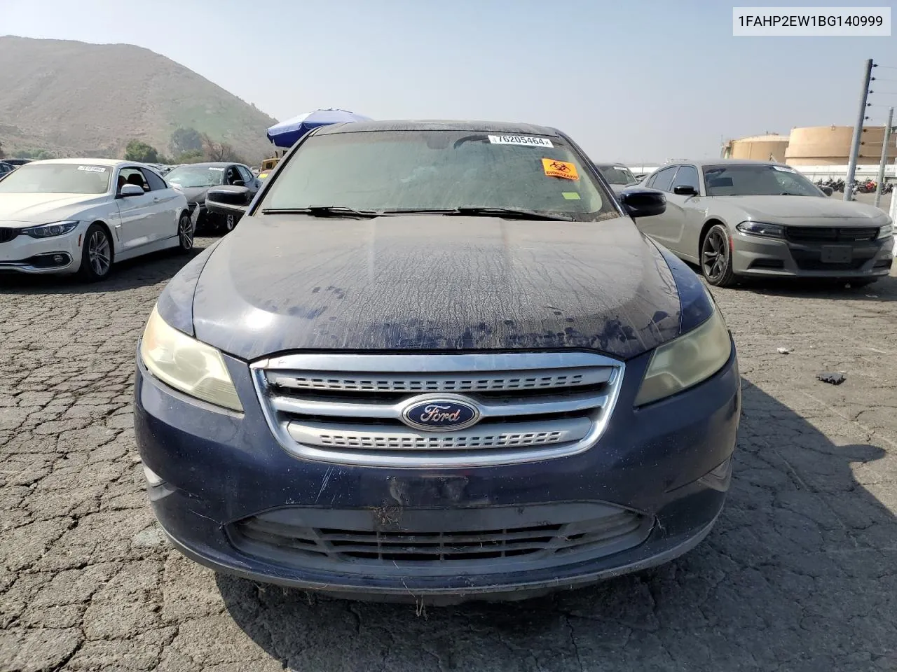 2011 Ford Taurus Sel VIN: 1FAHP2EW1BG140999 Lot: 76205464