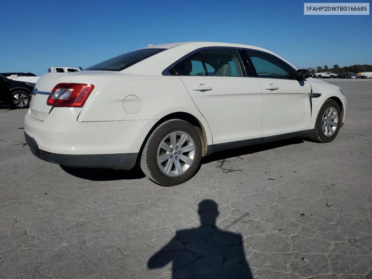 2011 Ford Taurus Se VIN: 1FAHP2DW7BG166685 Lot: 76318734