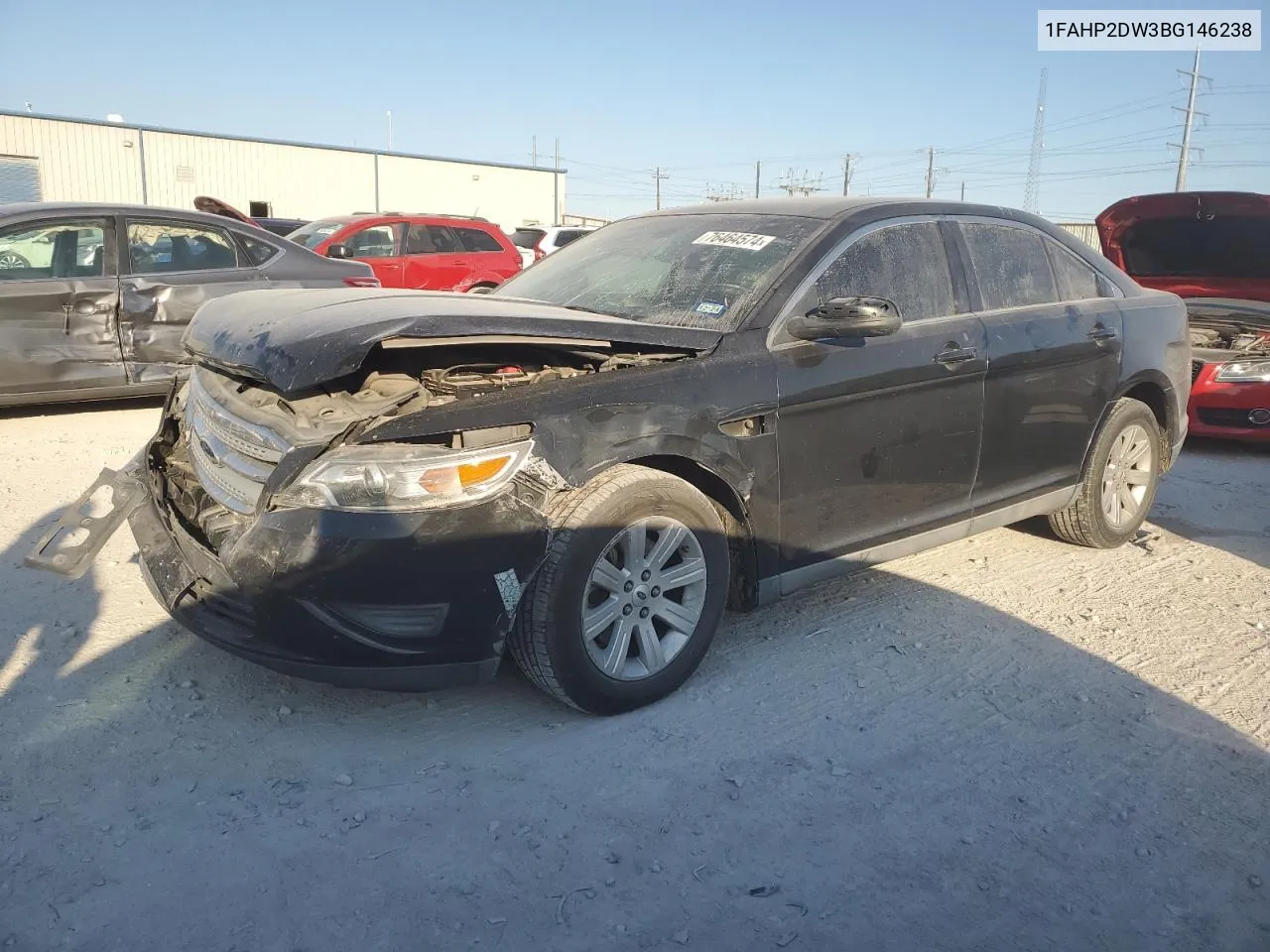 2011 Ford Taurus Se VIN: 1FAHP2DW3BG146238 Lot: 76464574