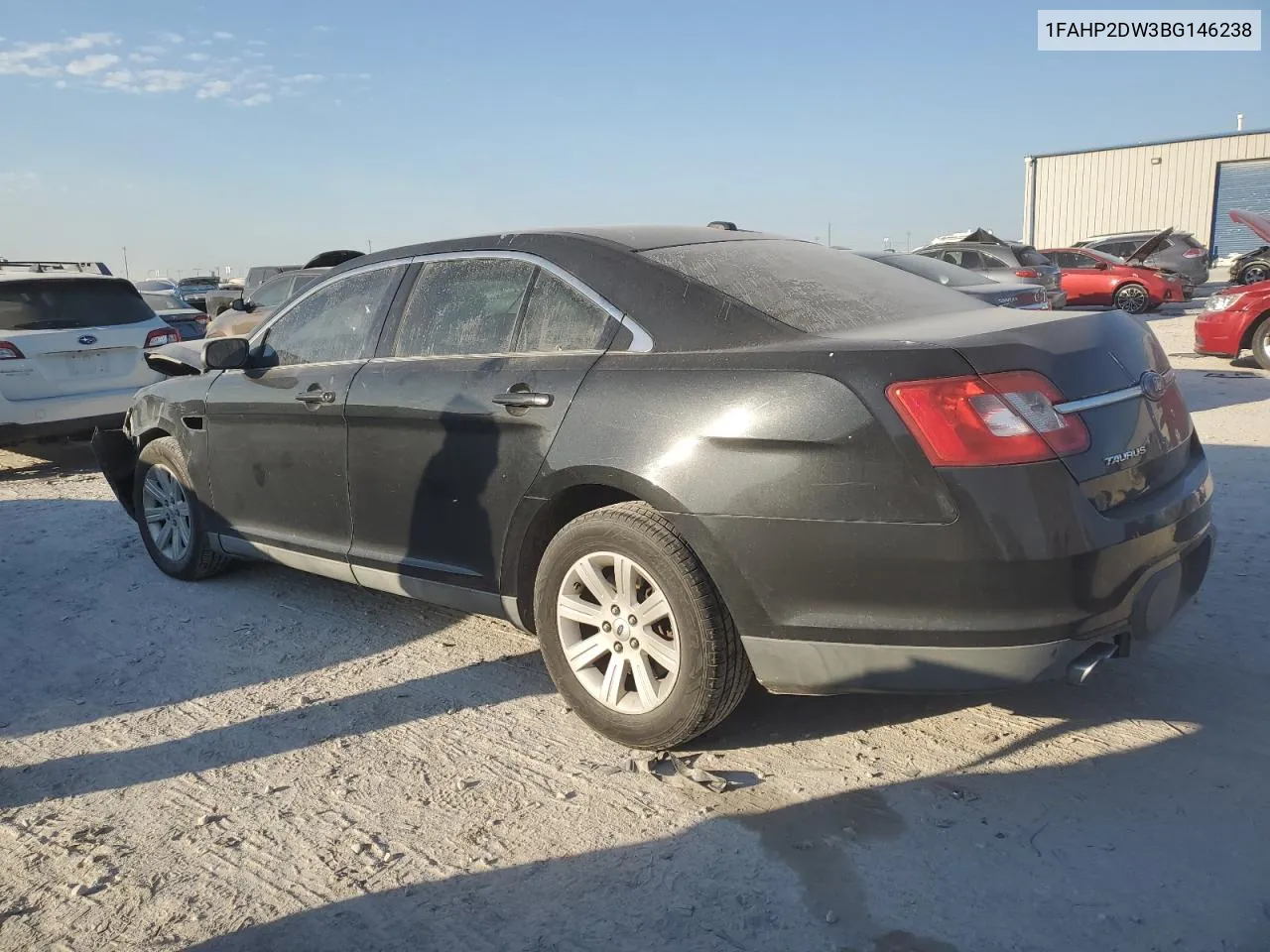 2011 Ford Taurus Se VIN: 1FAHP2DW3BG146238 Lot: 76464574