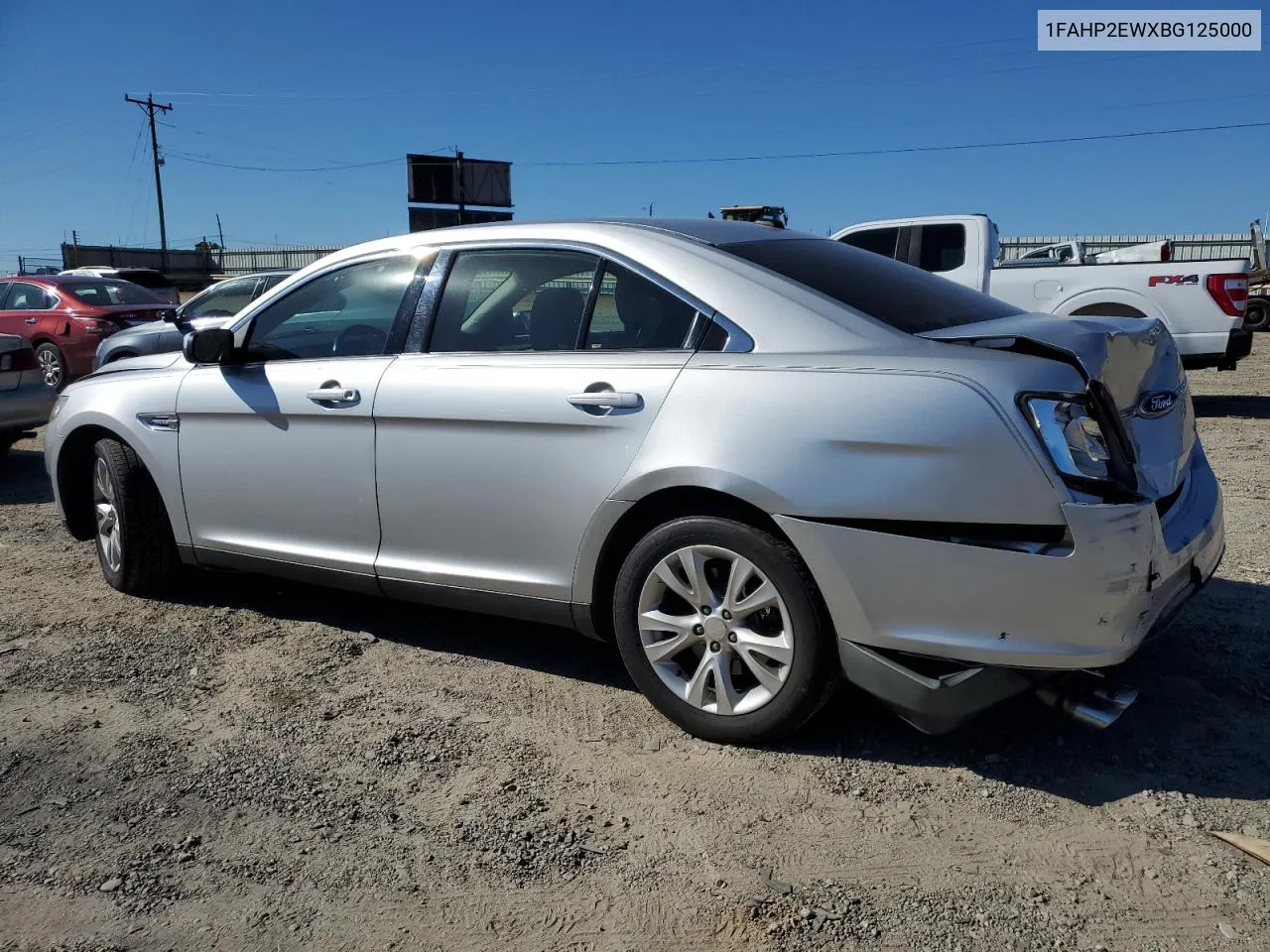 2011 Ford Taurus Sel VIN: 1FAHP2EWXBG125000 Lot: 77383724