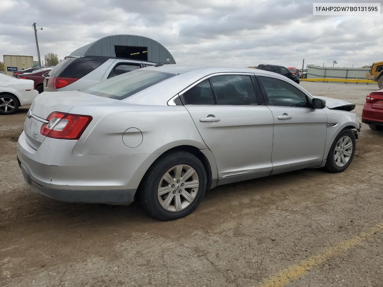 2011 Ford Taurus Se VIN: 1FAHP2DW7BG131595 Lot: 78024074