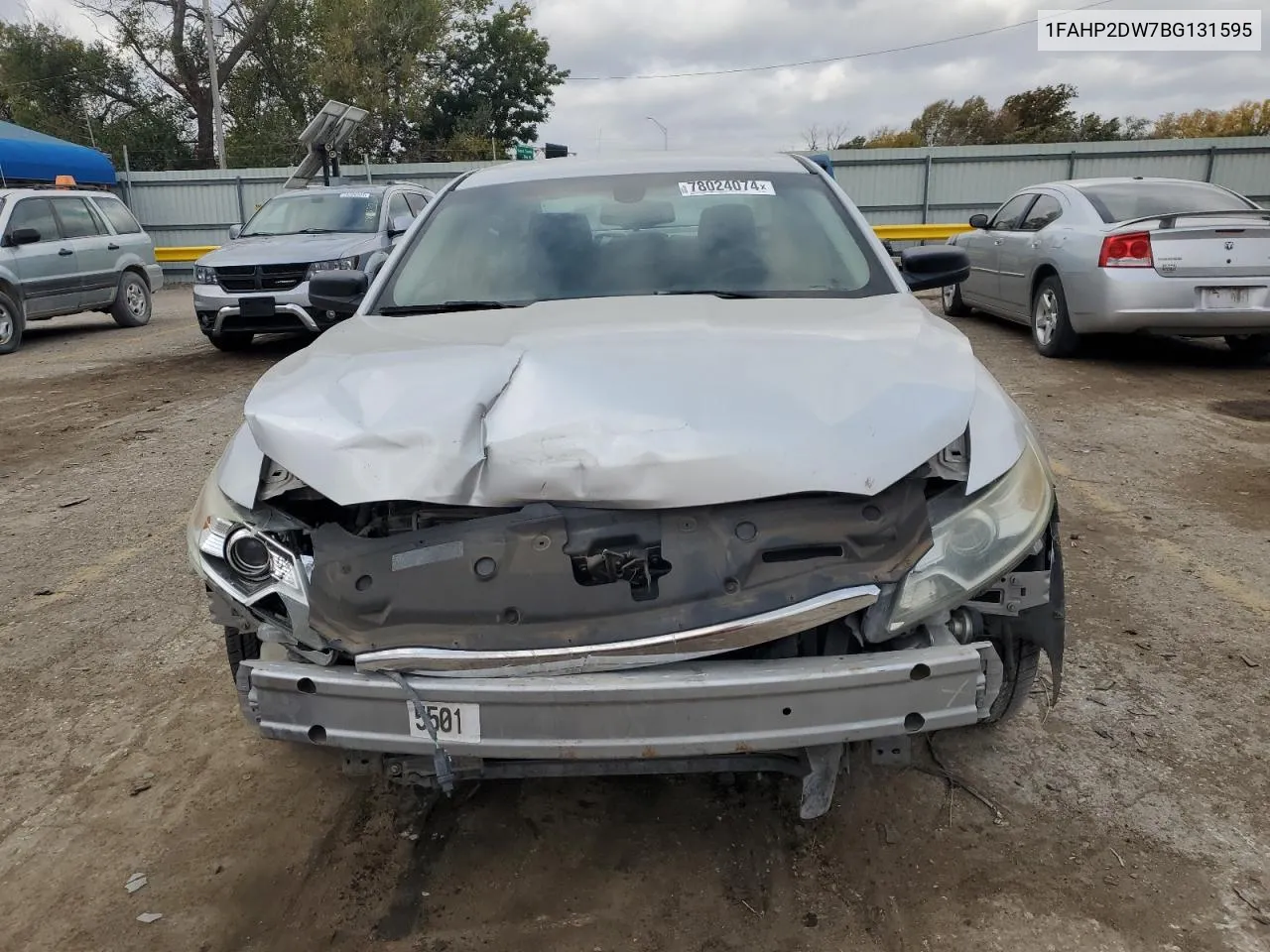 2011 Ford Taurus Se VIN: 1FAHP2DW7BG131595 Lot: 78024074