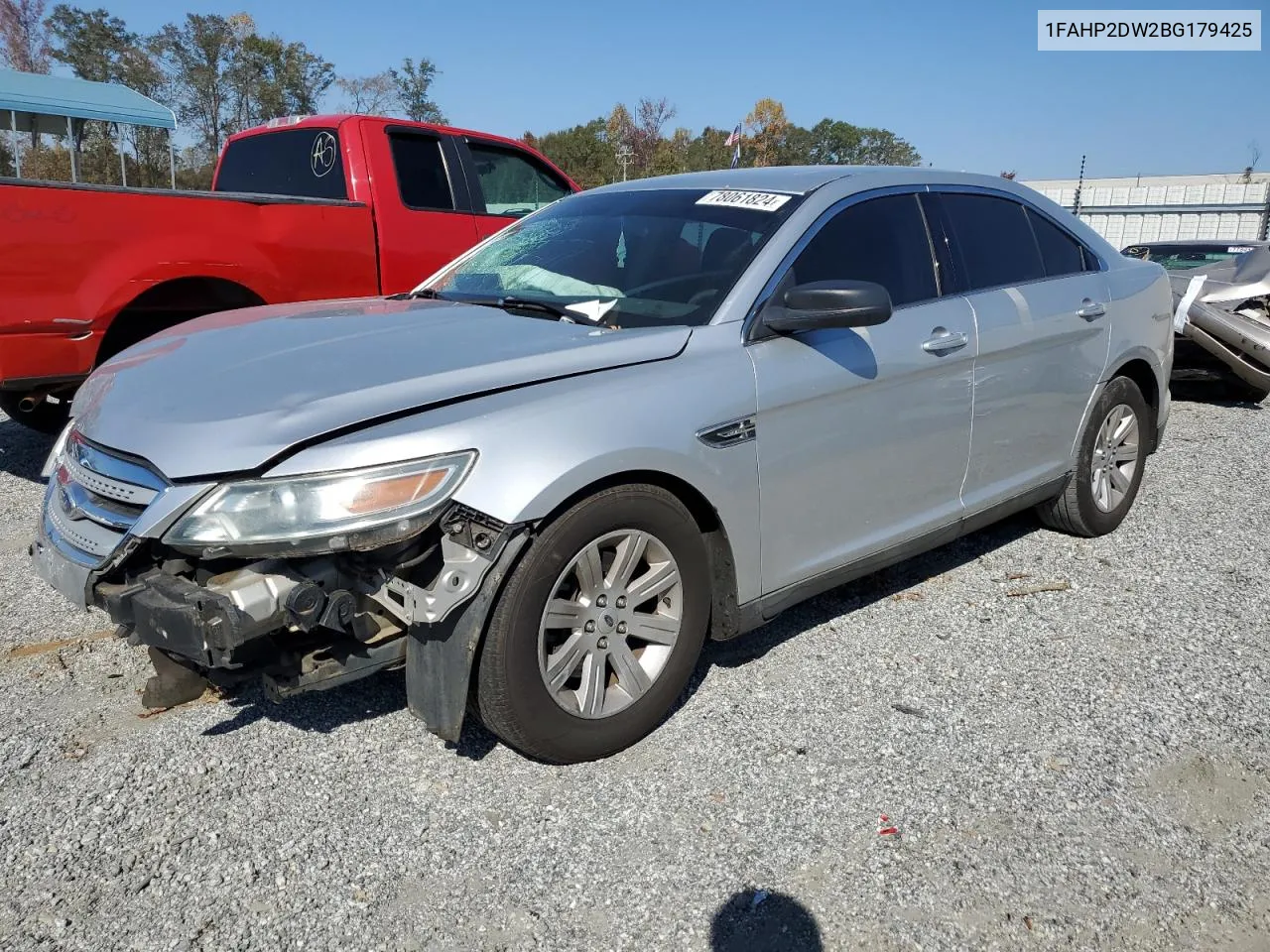 2011 Ford Taurus Se VIN: 1FAHP2DW2BG179425 Lot: 78061824