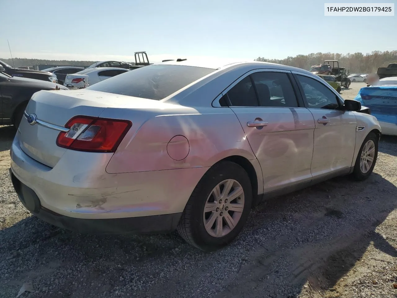 2011 Ford Taurus Se VIN: 1FAHP2DW2BG179425 Lot: 78061824