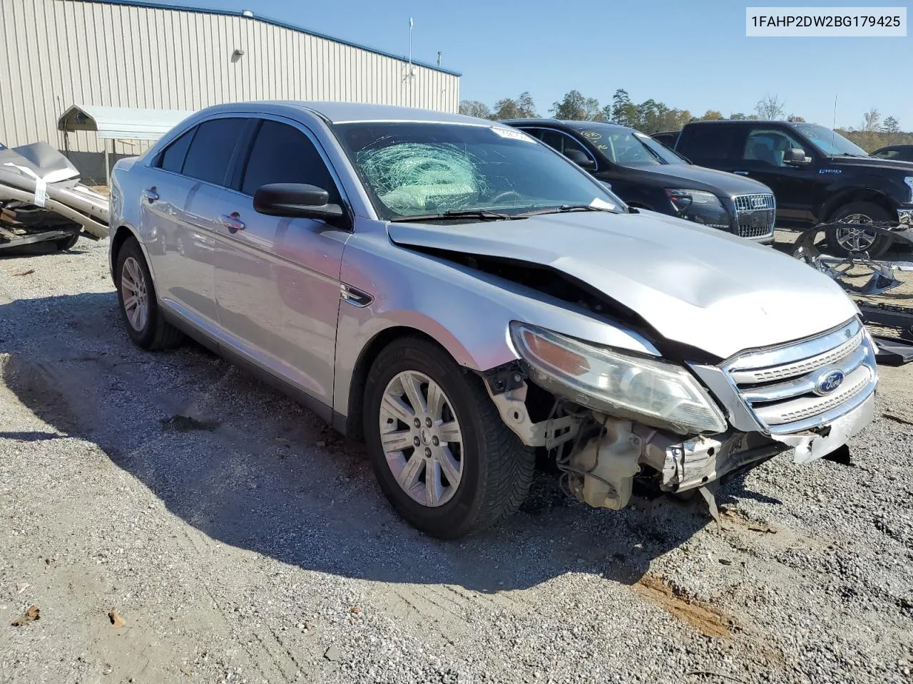 2011 Ford Taurus Se VIN: 1FAHP2DW2BG179425 Lot: 78061824