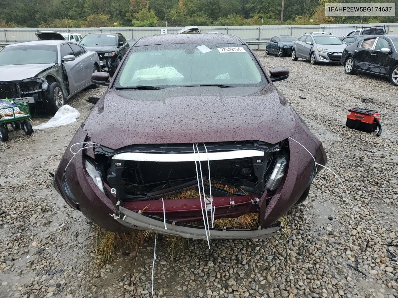 2011 Ford Taurus Sel VIN: 1FAHP2EW5BG174637 Lot: 78509434