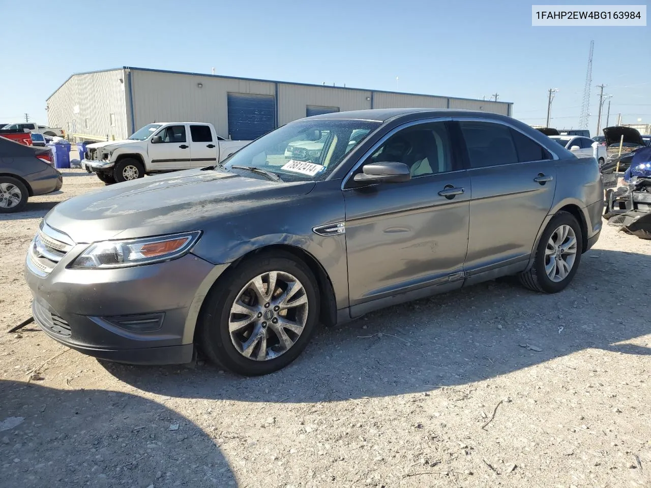 2011 Ford Taurus Sel VIN: 1FAHP2EW4BG163984 Lot: 78812414