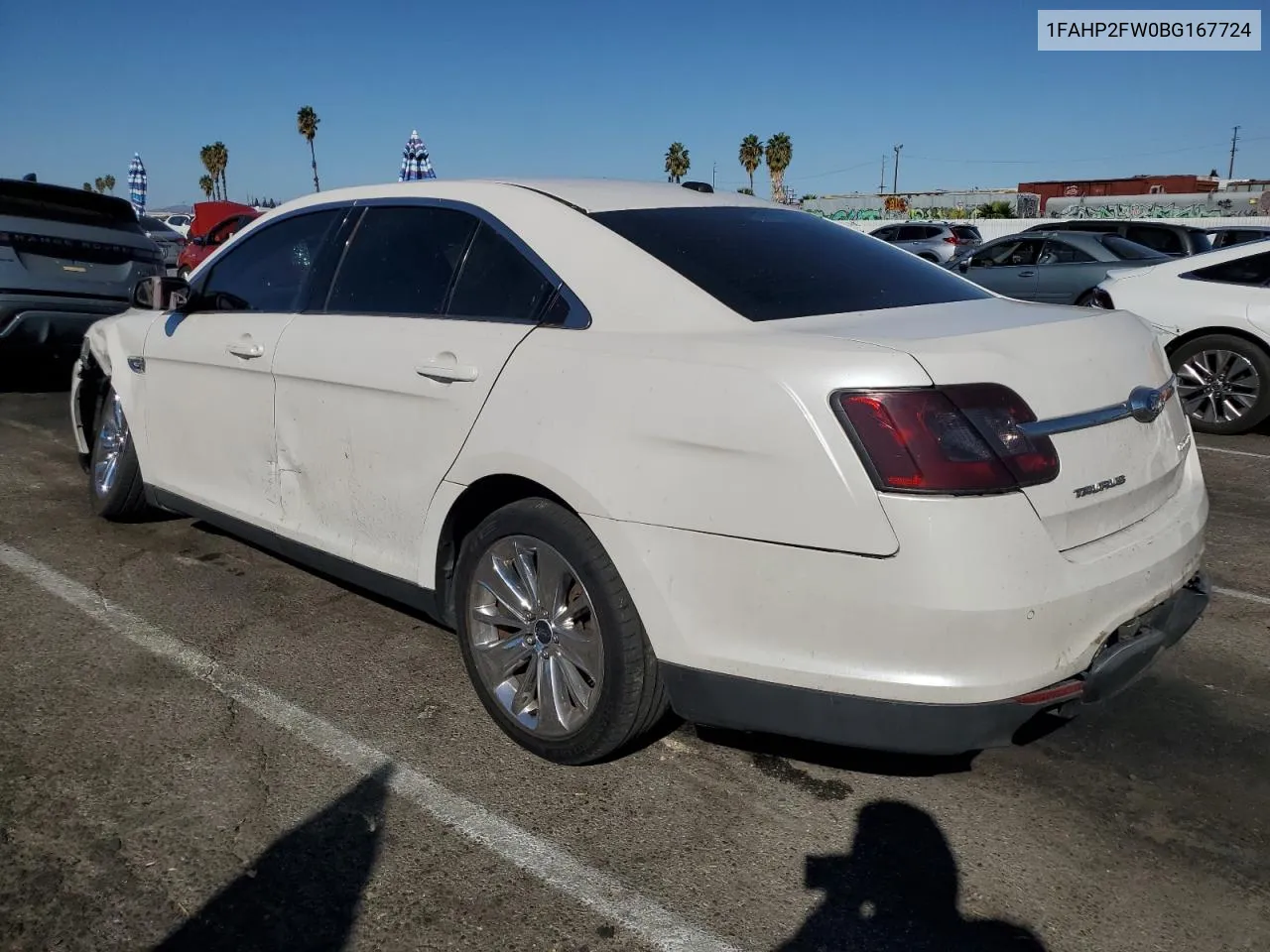 1FAHP2FW0BG167724 2011 Ford Taurus Limited