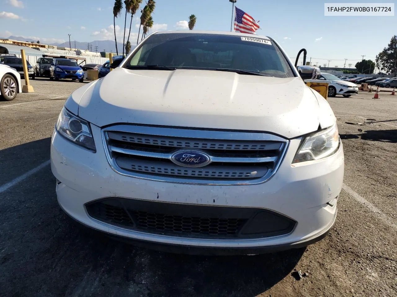 1FAHP2FW0BG167724 2011 Ford Taurus Limited