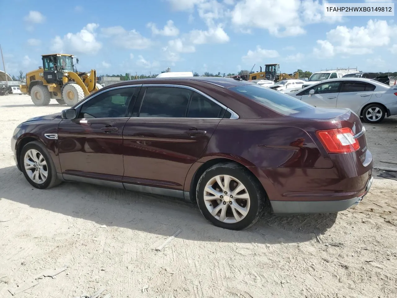 2011 Ford Taurus Sel VIN: 1FAHP2HWXBG149812 Lot: 79200424