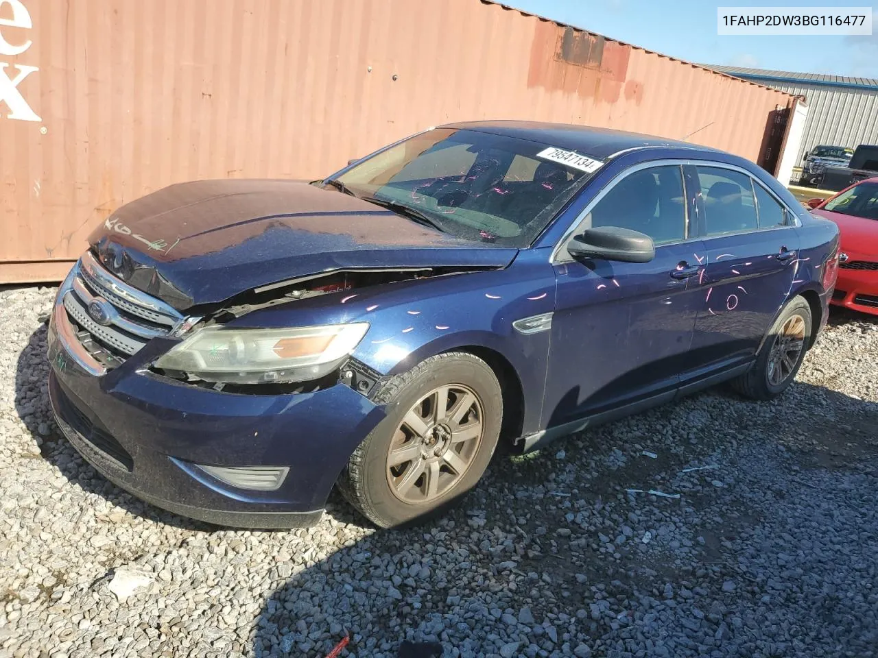 2011 Ford Taurus Se VIN: 1FAHP2DW3BG116477 Lot: 79547134