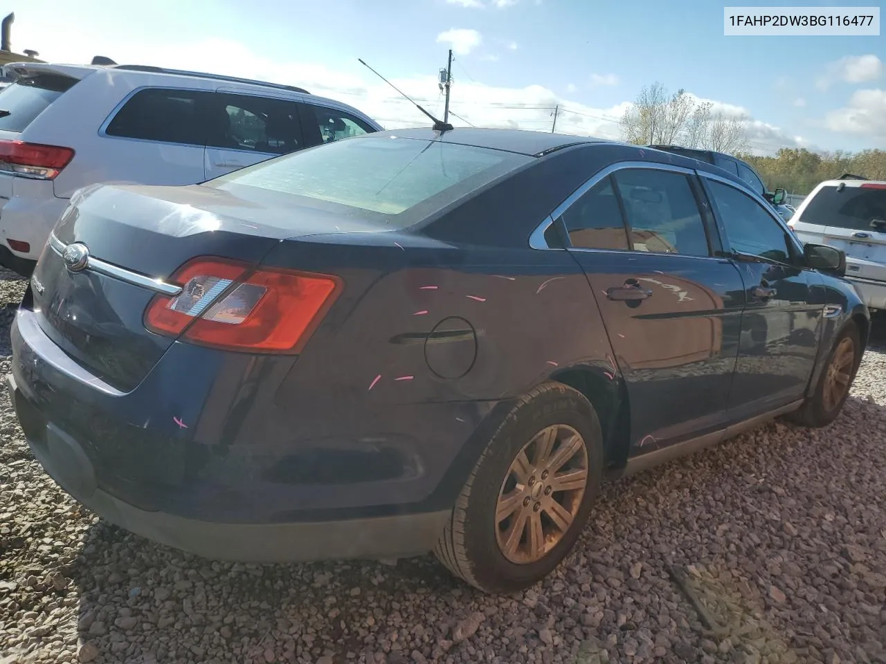 2011 Ford Taurus Se VIN: 1FAHP2DW3BG116477 Lot: 79547134