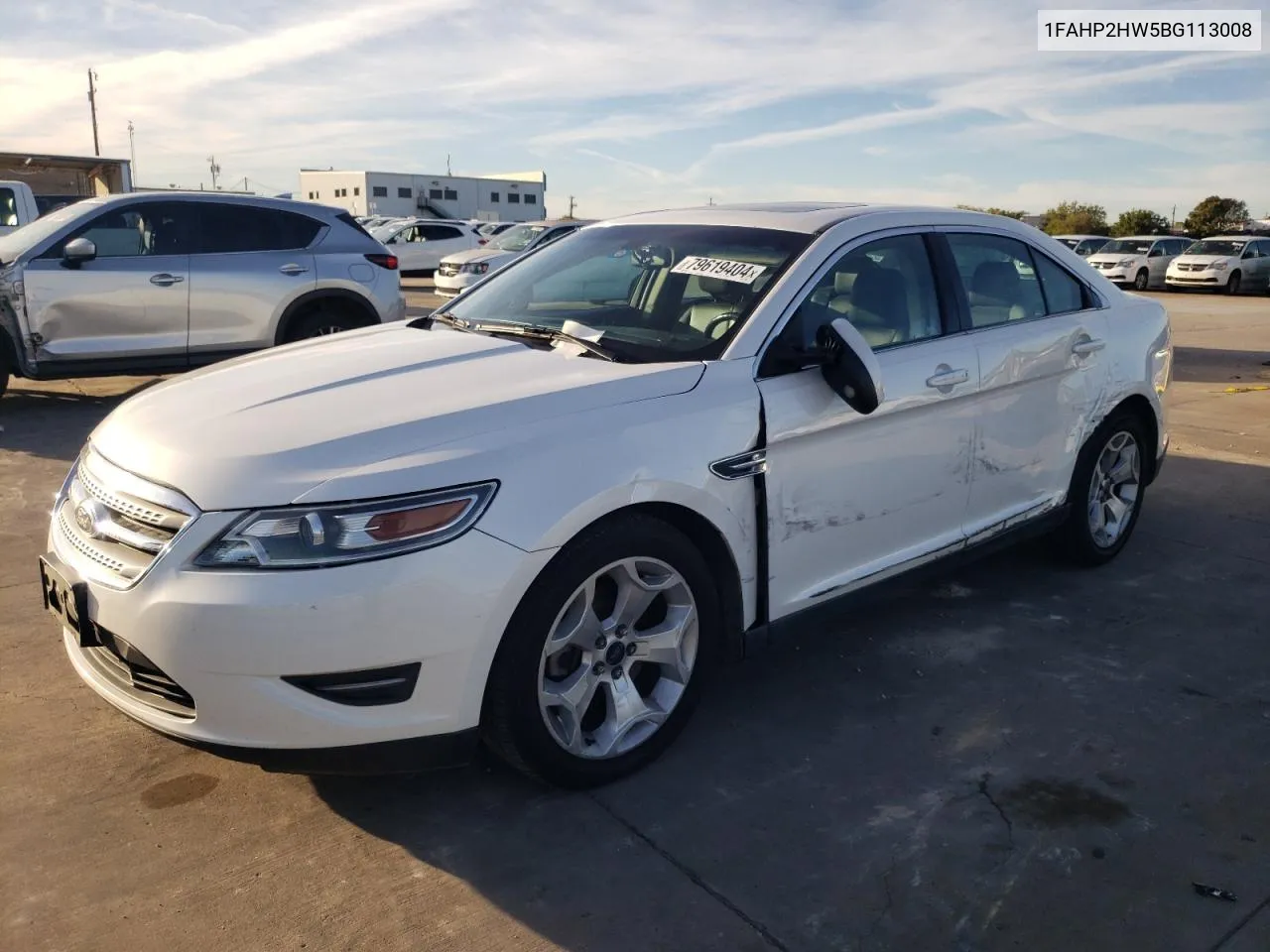 2011 Ford Taurus Sel VIN: 1FAHP2HW5BG113008 Lot: 79619404