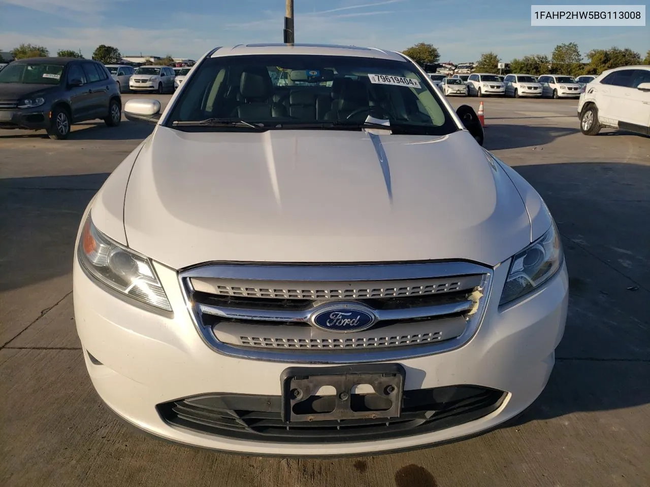 2011 Ford Taurus Sel VIN: 1FAHP2HW5BG113008 Lot: 79619404