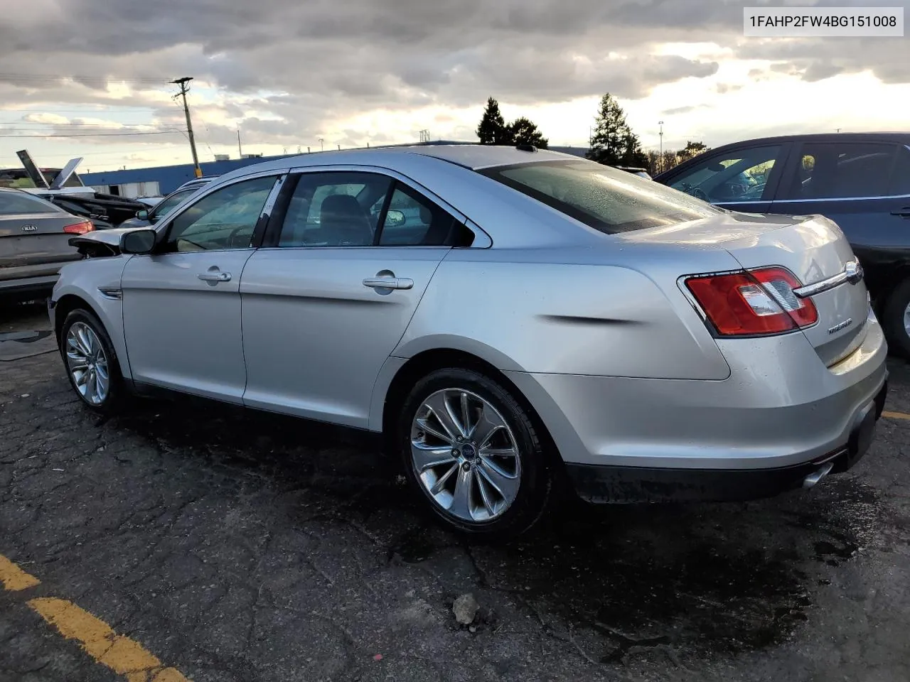 1FAHP2FW4BG151008 2011 Ford Taurus Limited