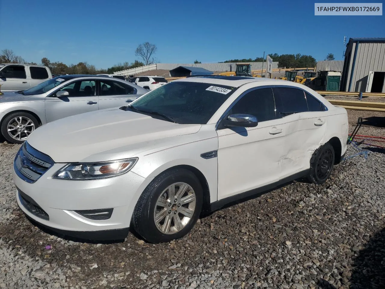 2011 Ford Taurus Limited VIN: 1FAHP2FWXBG172669 Lot: 80142334