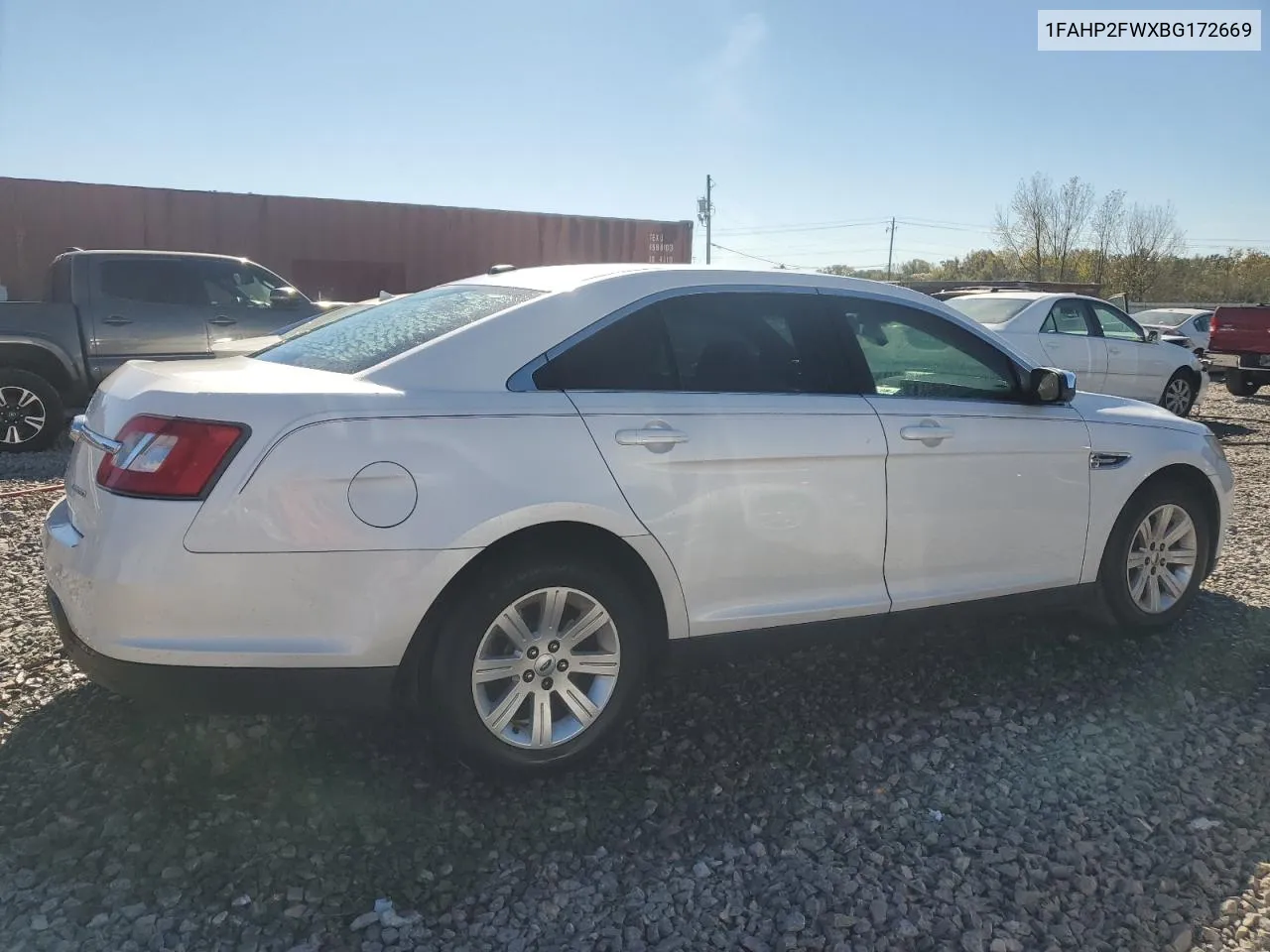 2011 Ford Taurus Limited VIN: 1FAHP2FWXBG172669 Lot: 80142334