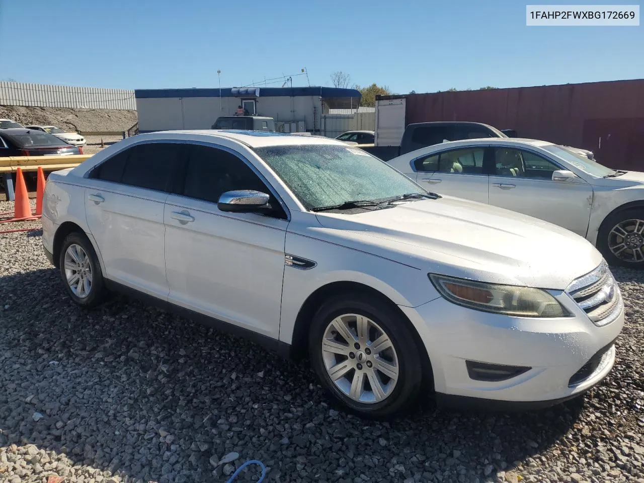 2011 Ford Taurus Limited VIN: 1FAHP2FWXBG172669 Lot: 80142334