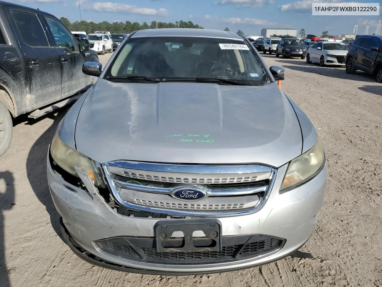 2011 Ford Taurus Limited VIN: 1FAHP2FWXBG122290 Lot: 80346184