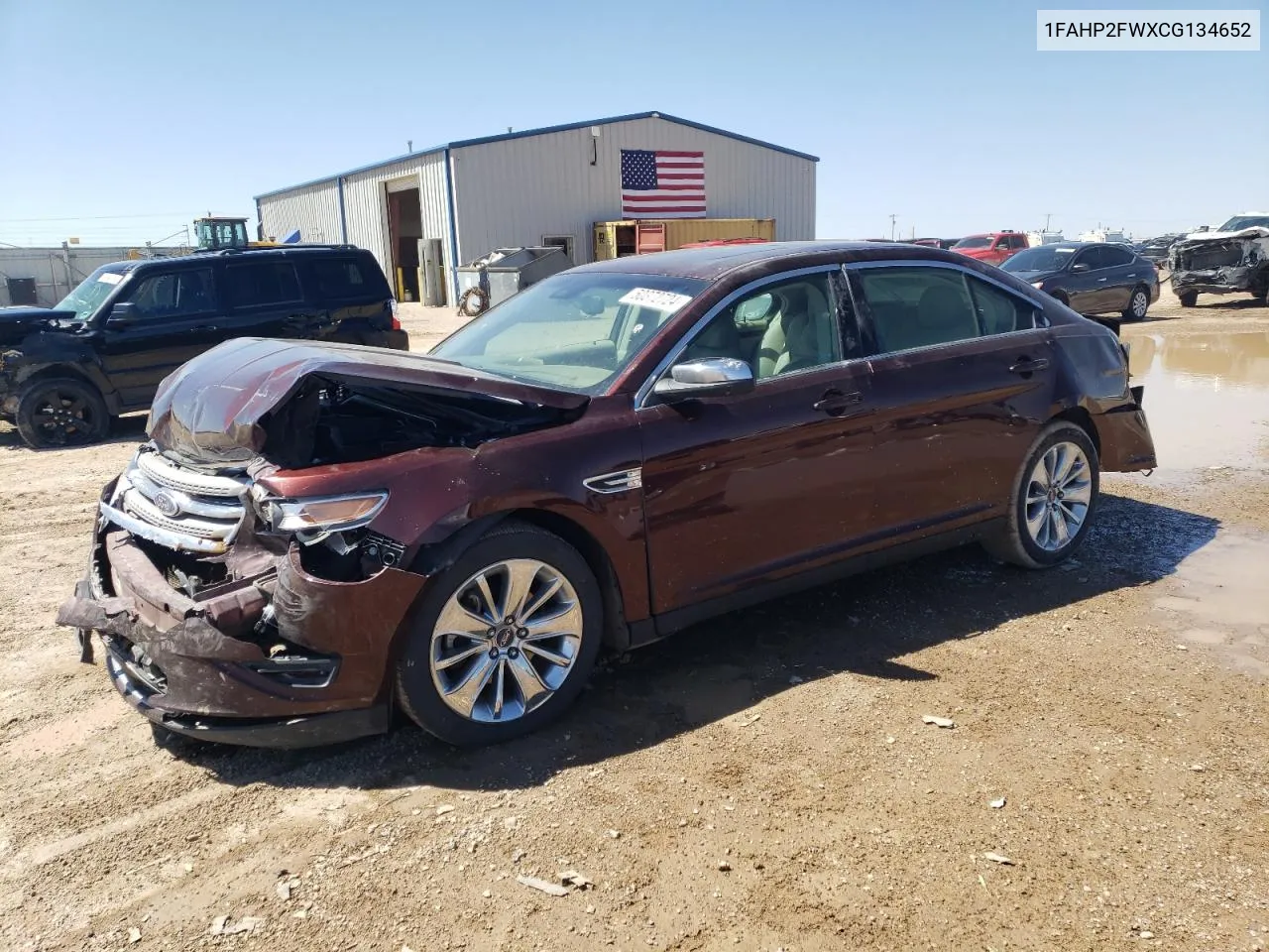 2012 Ford Taurus Limited VIN: 1FAHP2FWXCG134652 Lot: 50372724