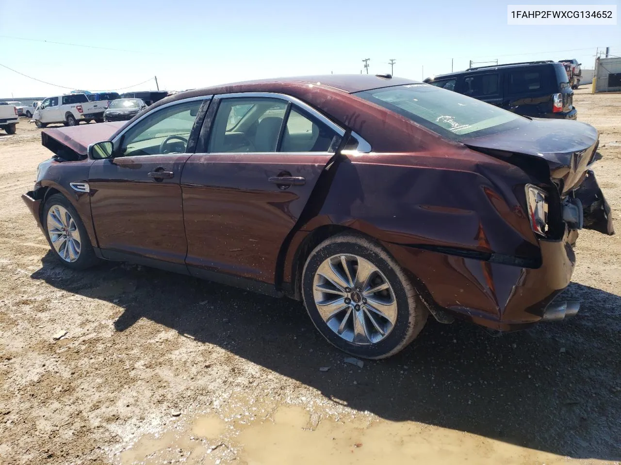 2012 Ford Taurus Limited VIN: 1FAHP2FWXCG134652 Lot: 50372724