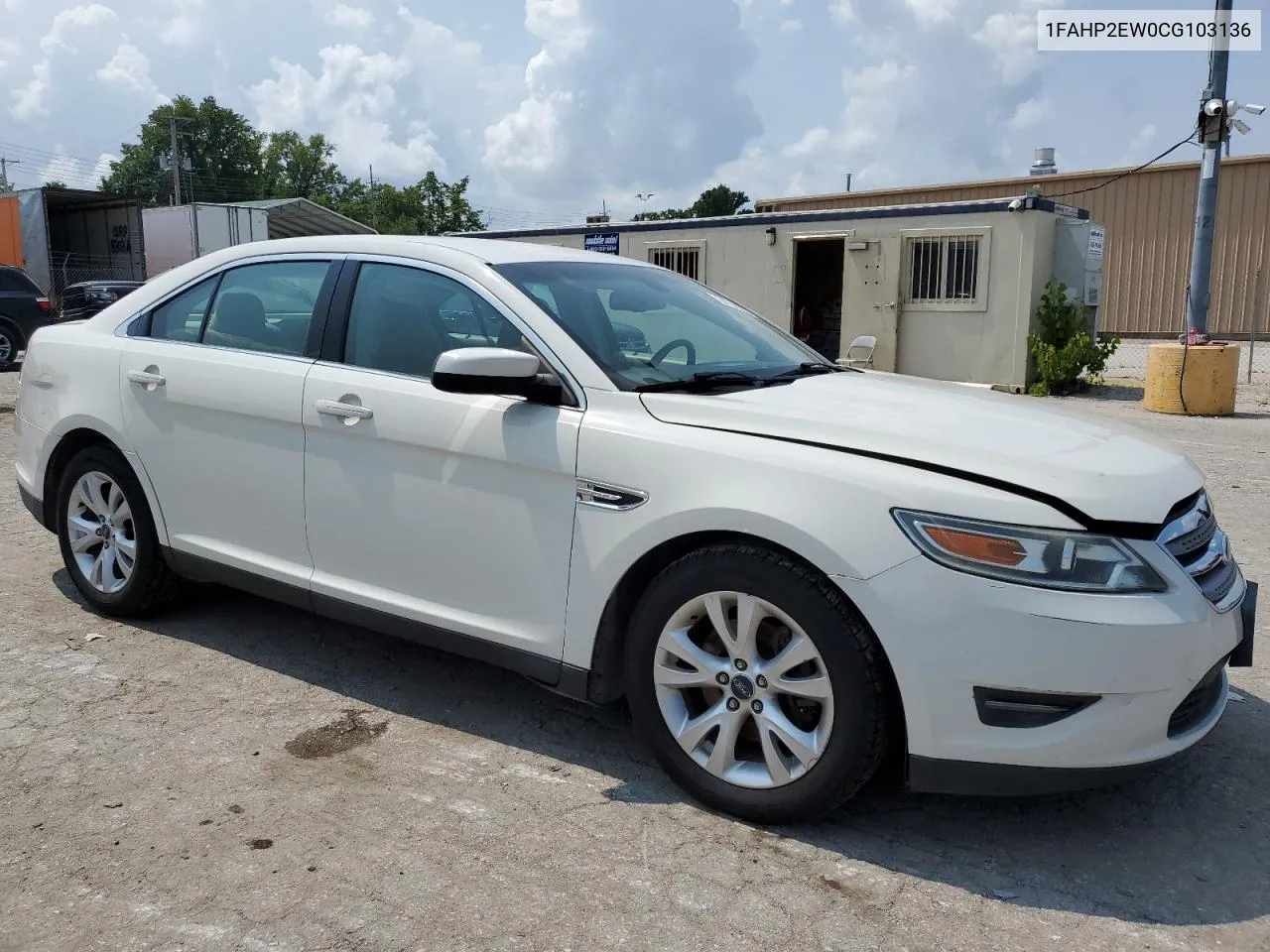 2012 Ford Taurus Sel VIN: 1FAHP2EW0CG103136 Lot: 64178644