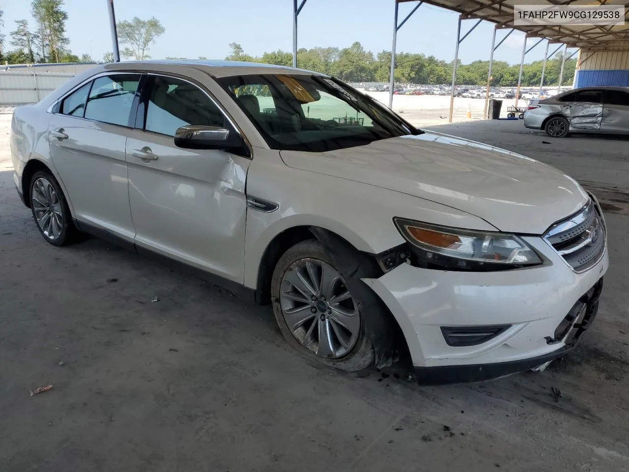 2012 Ford Taurus Limited VIN: 1FAHP2FW9CG129538 Lot: 65379114