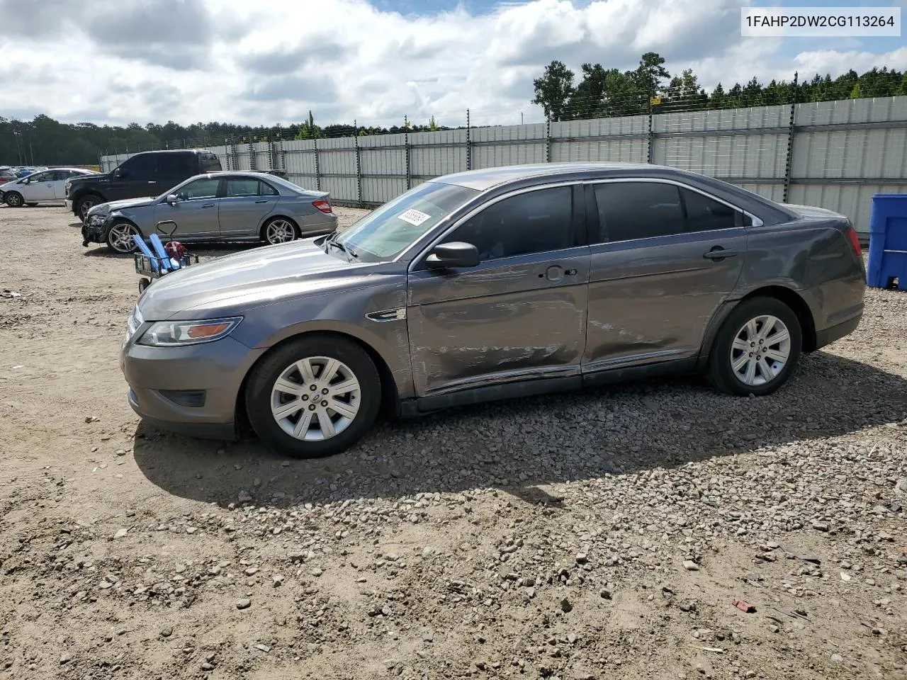 2012 Ford Taurus Se VIN: 1FAHP2DW2CG113264 Lot: 68865864