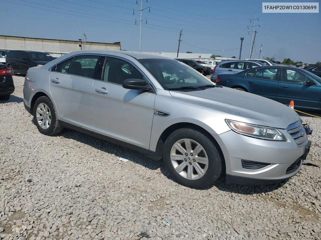 2012 Ford Taurus Se VIN: 1FAHP2DW1CG130699 Lot: 69338754