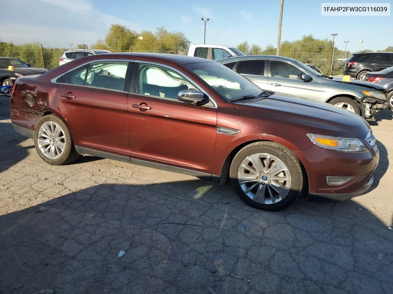 2012 Ford Taurus Limited VIN: 1FAHP2FW3CG116039 Lot: 69497354