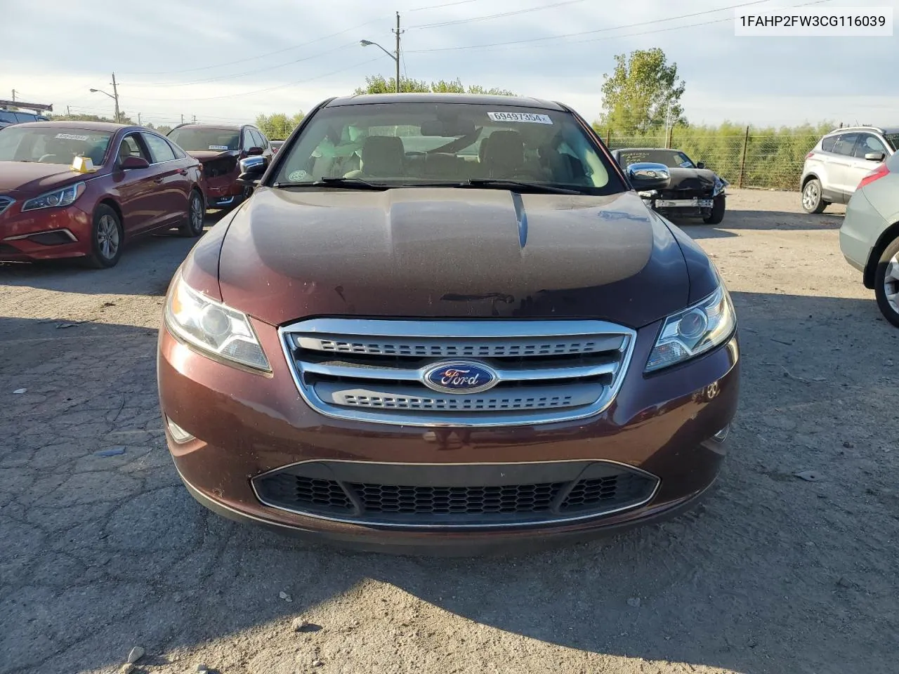 2012 Ford Taurus Limited VIN: 1FAHP2FW3CG116039 Lot: 69497354