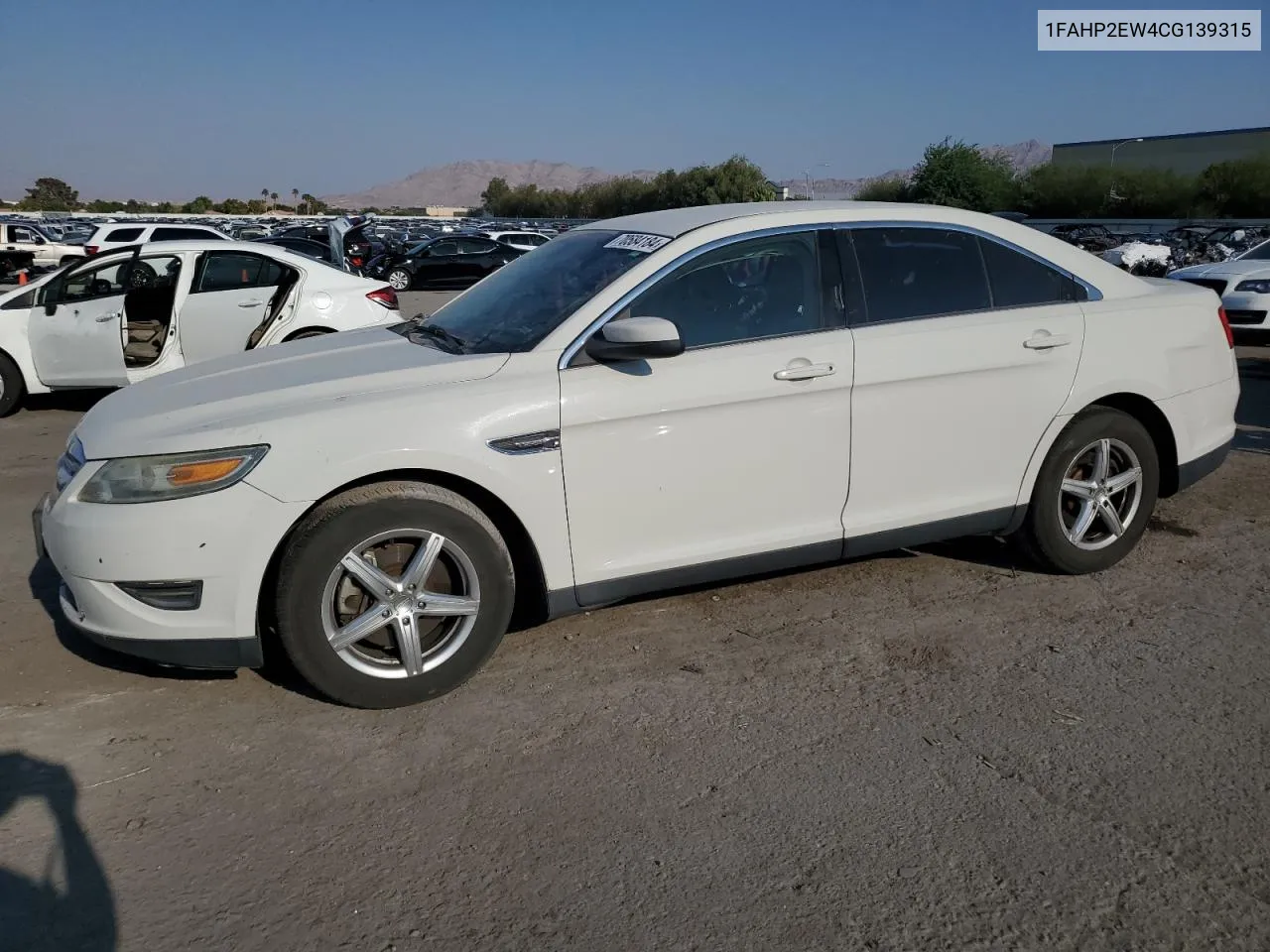 2012 Ford Taurus Sel VIN: 1FAHP2EW4CG139315 Lot: 70584184