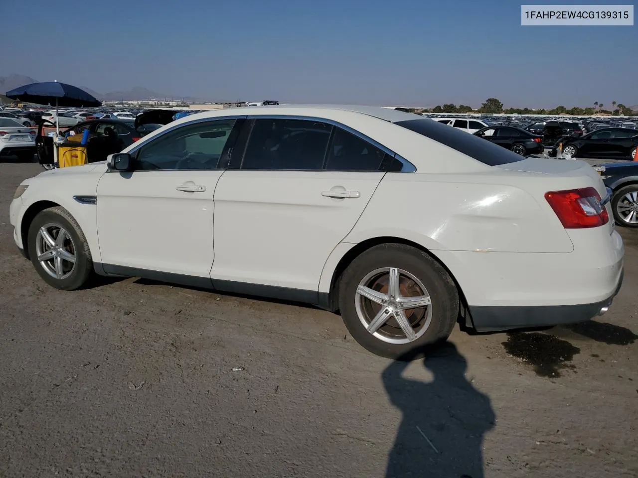 2012 Ford Taurus Sel VIN: 1FAHP2EW4CG139315 Lot: 70584184