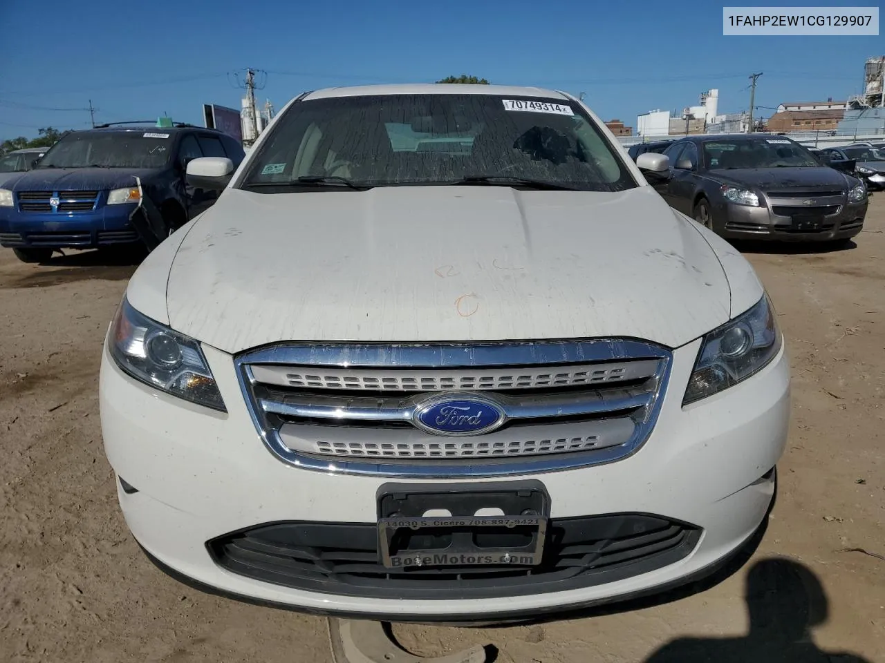 2012 Ford Taurus Sel VIN: 1FAHP2EW1CG129907 Lot: 70749314