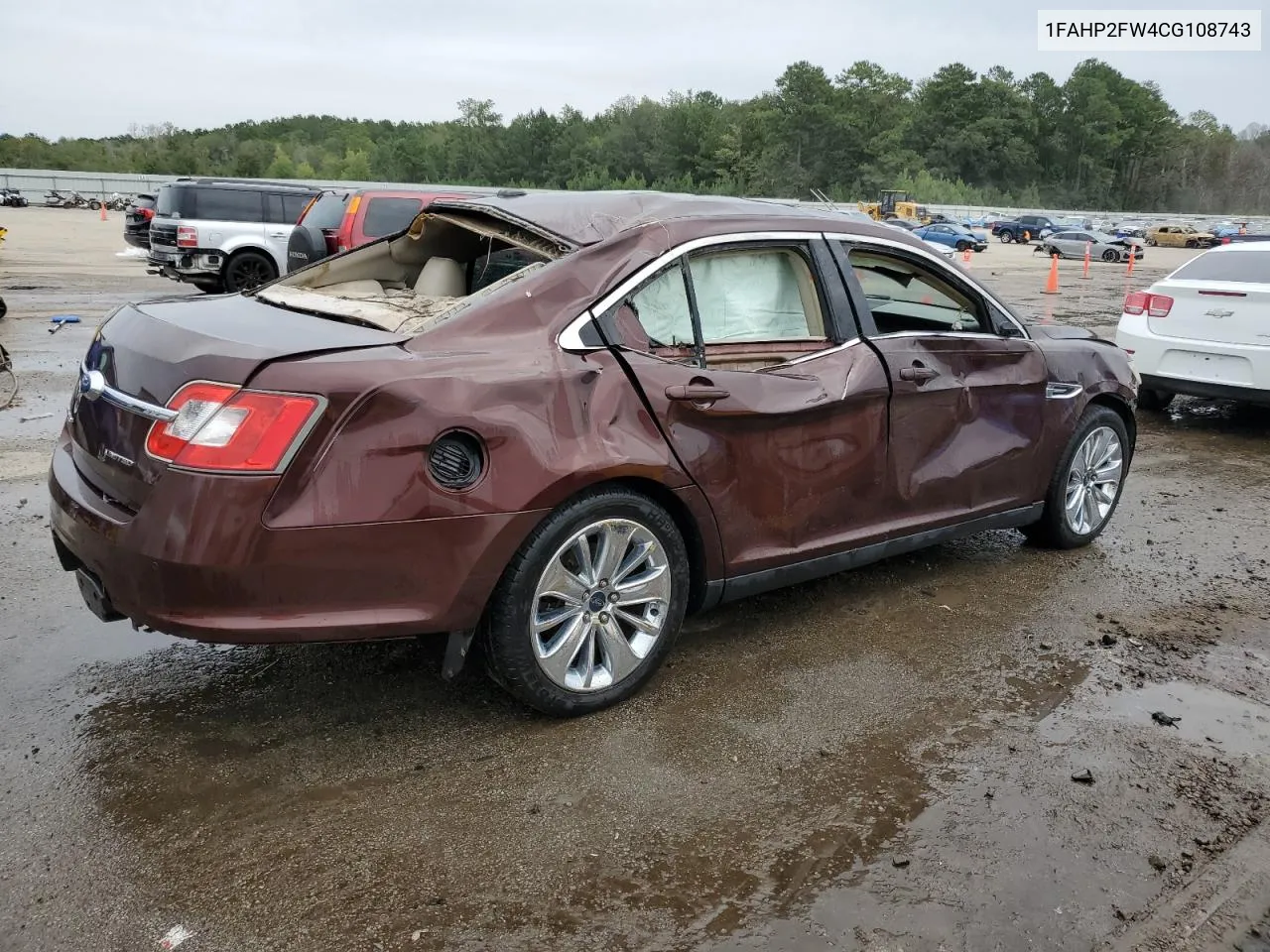 2012 Ford Taurus Limited VIN: 1FAHP2FW4CG108743 Lot: 71163544