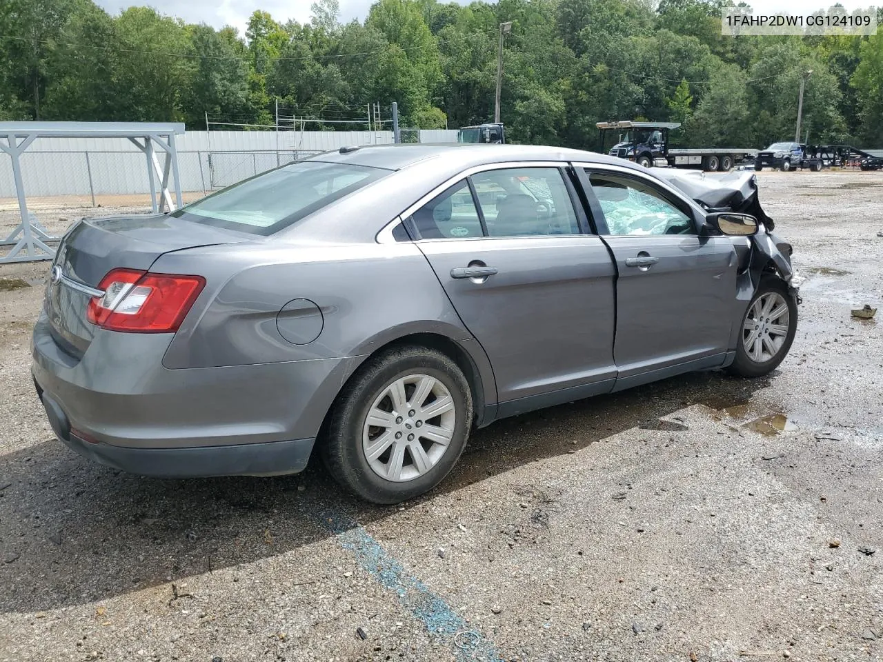 2012 Ford Taurus Se VIN: 1FAHP2DW1CG124109 Lot: 71560194