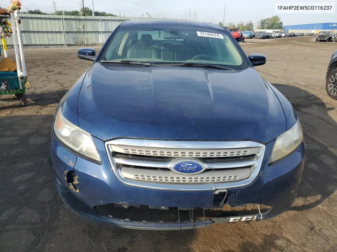 2012 Ford Taurus Sel VIN: 1FAHP2EW5CG116237 Lot: 72146474