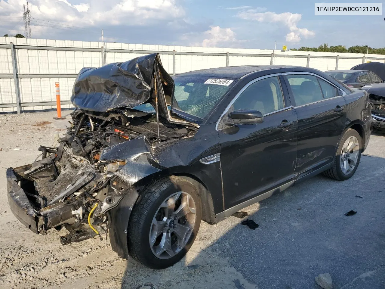 2012 Ford Taurus Sel VIN: 1FAHP2EW0CG121216 Lot: 72535954