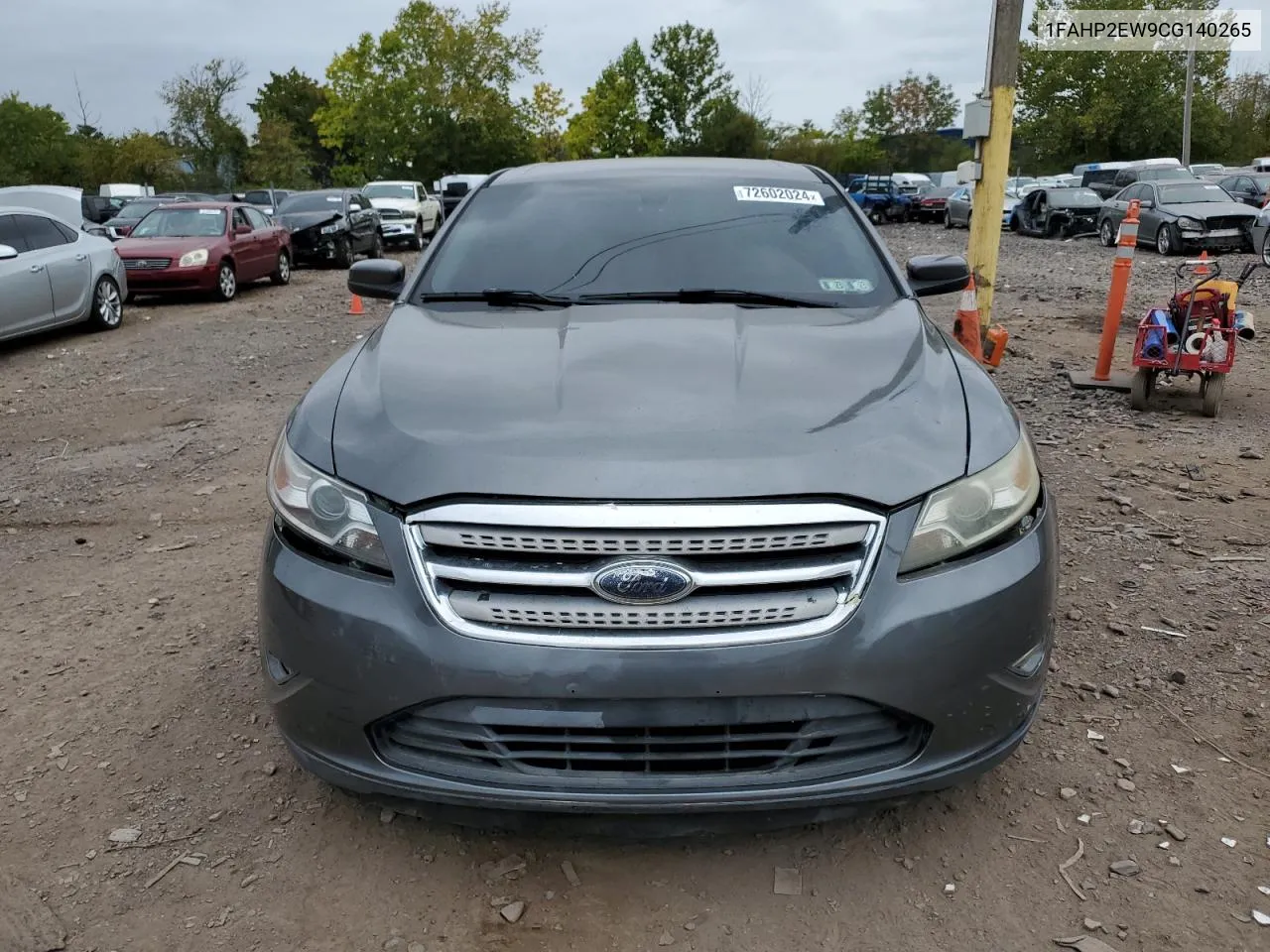 2012 Ford Taurus Sel VIN: 1FAHP2EW9CG140265 Lot: 72602024