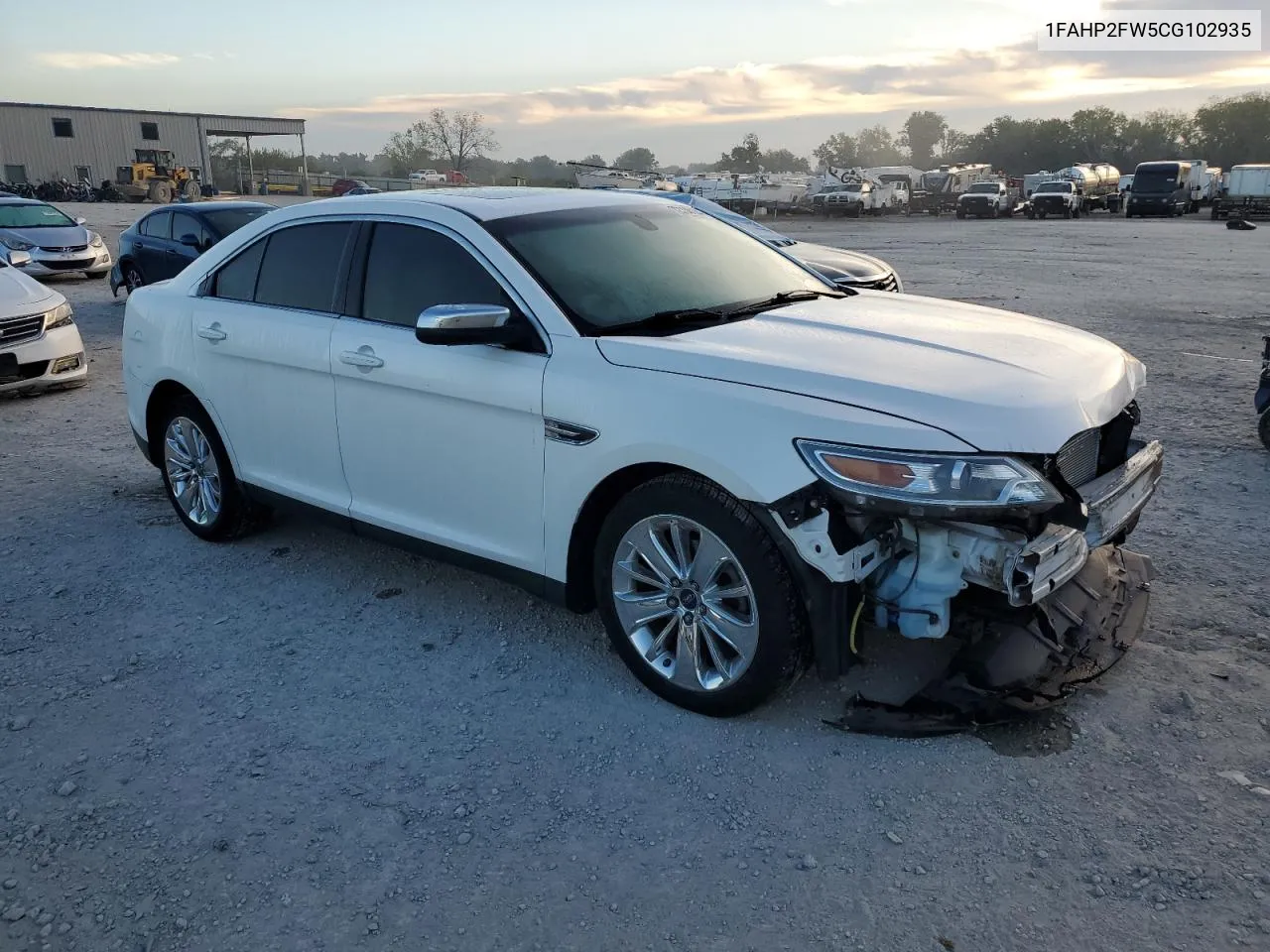 2012 Ford Taurus Limited VIN: 1FAHP2FW5CG102935 Lot: 72730134