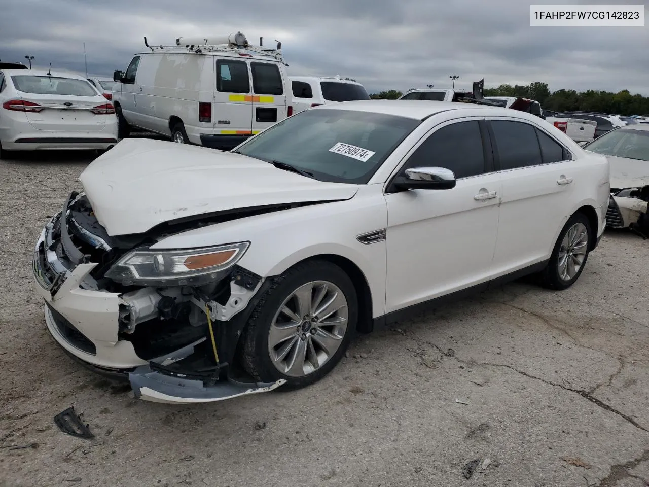 2012 Ford Taurus Limited VIN: 1FAHP2FW7CG142823 Lot: 72750974