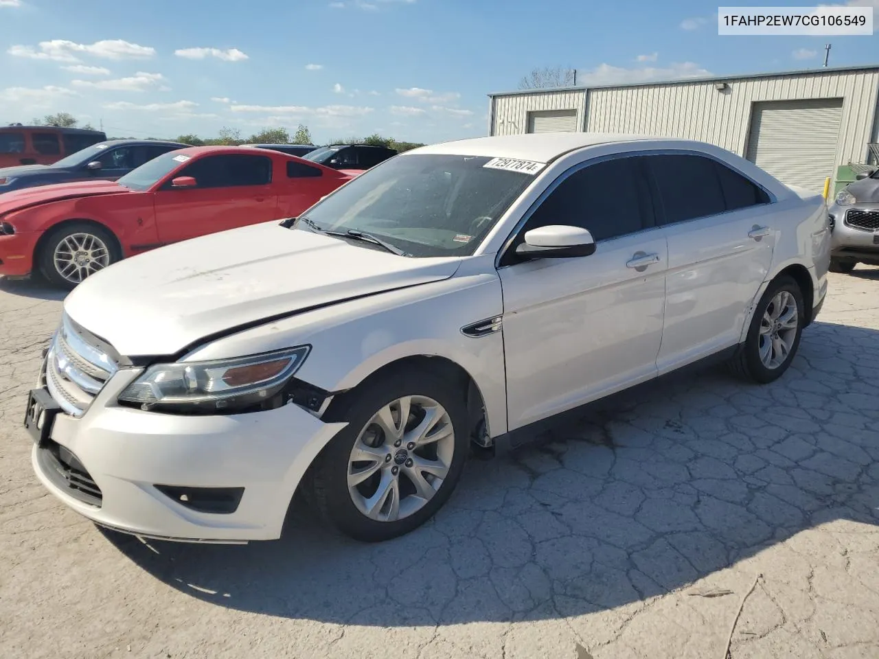 2012 Ford Taurus Sel VIN: 1FAHP2EW7CG106549 Lot: 72977874