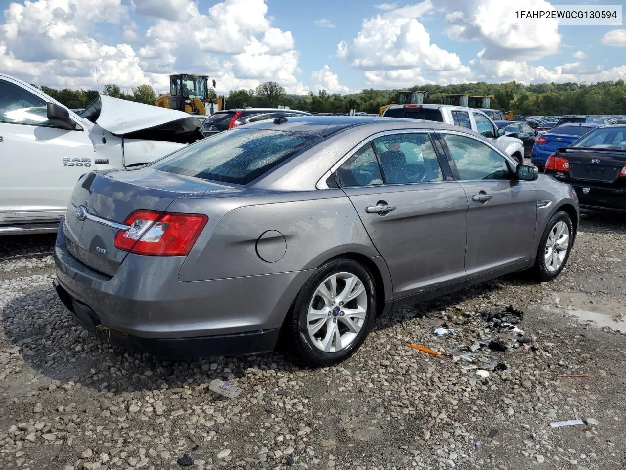 2012 Ford Taurus Sel VIN: 1FAHP2EW0CG130594 Lot: 73194544